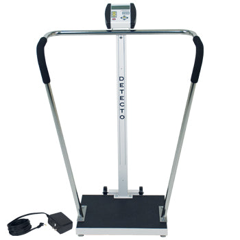 Bariatric Scale with Padded Handrails – 1,000 lb (270 kg) Capacity (6855-AC)