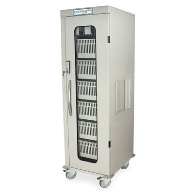 Armoire de rangement à une colonne Harloff MedStor Max avec porte vitrée et serrure à bouton-poussoir - MSPM81-00GE