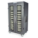 Double Column Medical Storage Cabinet, Glass Doors, Key Lock
