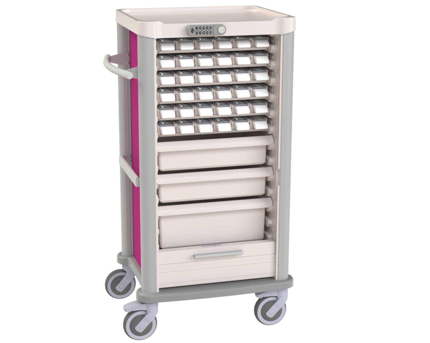 Medication Compact cart- 36 patients daily distribution