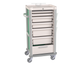 Compact Rolling Shutter Care Cart, 14 Modules