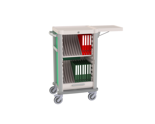 Medical file cart - Simple - 24 cases