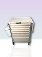 Chariot à médicaments Villard Eolis 600x400 avec serrure électronique et bacs de distribution (1006.01E30)