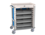 Treatment cart w/ roller shutter & Meshed Basket