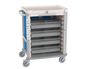 Treatment cart w/ roller shutter & Meshed Basket