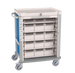 Treatment cart w/ roller shutter And Nominative Patient Bins