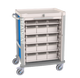 Treatment cart w/ roller shutter And Nominative Patient Bins