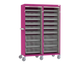 Double Column Storage Trolley - Open Front