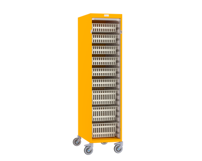 Simple Column Storage Trolley - With Roller Shutter