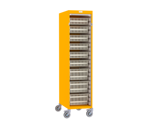 Simple Column Storage Trolley - With Roller Shutter