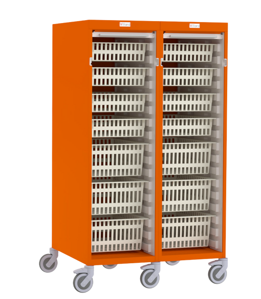 Double Cabinet 17 Levels Roller Shutter