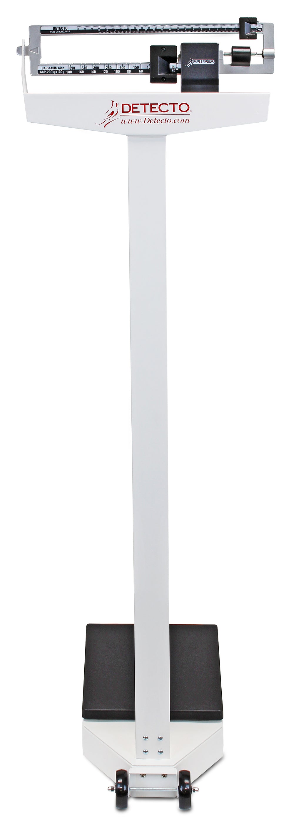 DETECTO 338 Mechanical Weigh-Beam Physician Scale with Height Rod