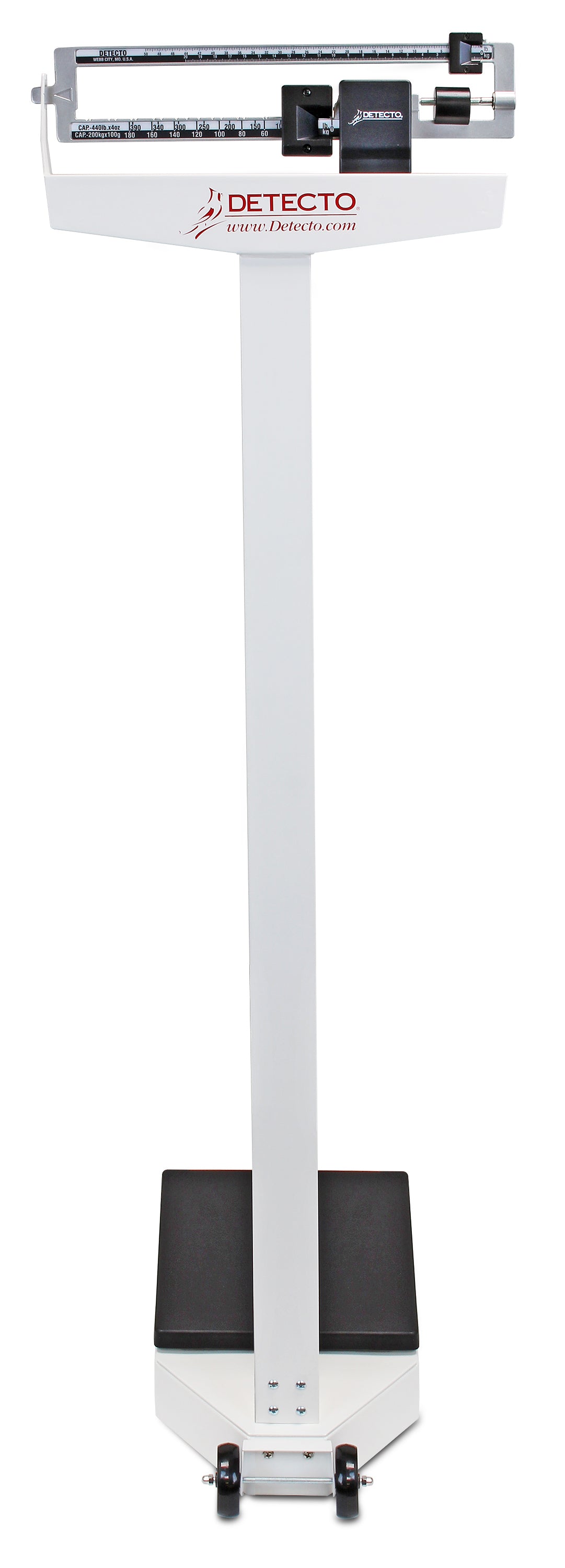 DETECTO 338 Mechanical Weigh-Beam Physician Scale with Height Rod