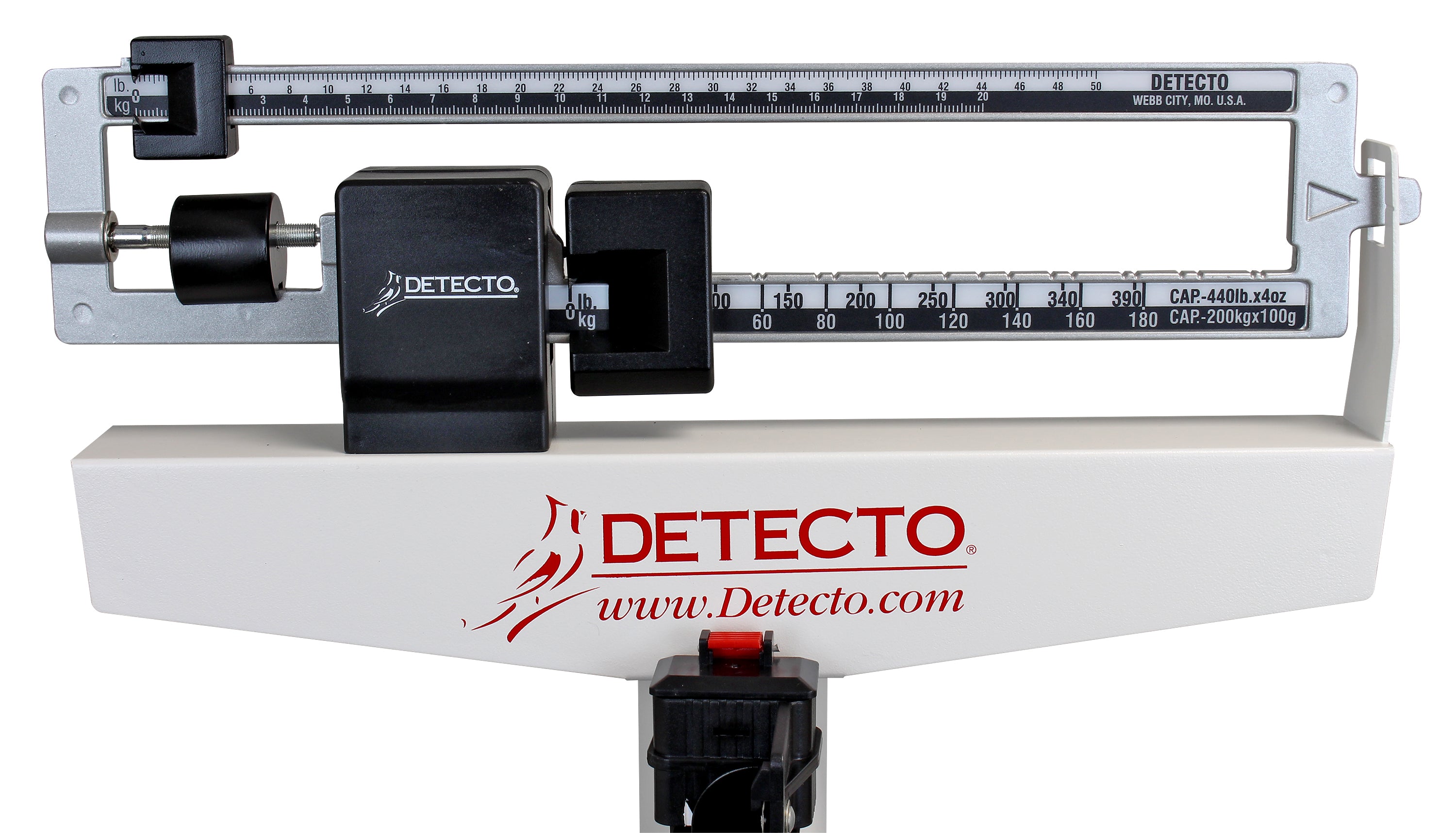 DETECTO 338 Mechanical Weigh-Beam Physician Scale with Height Rod