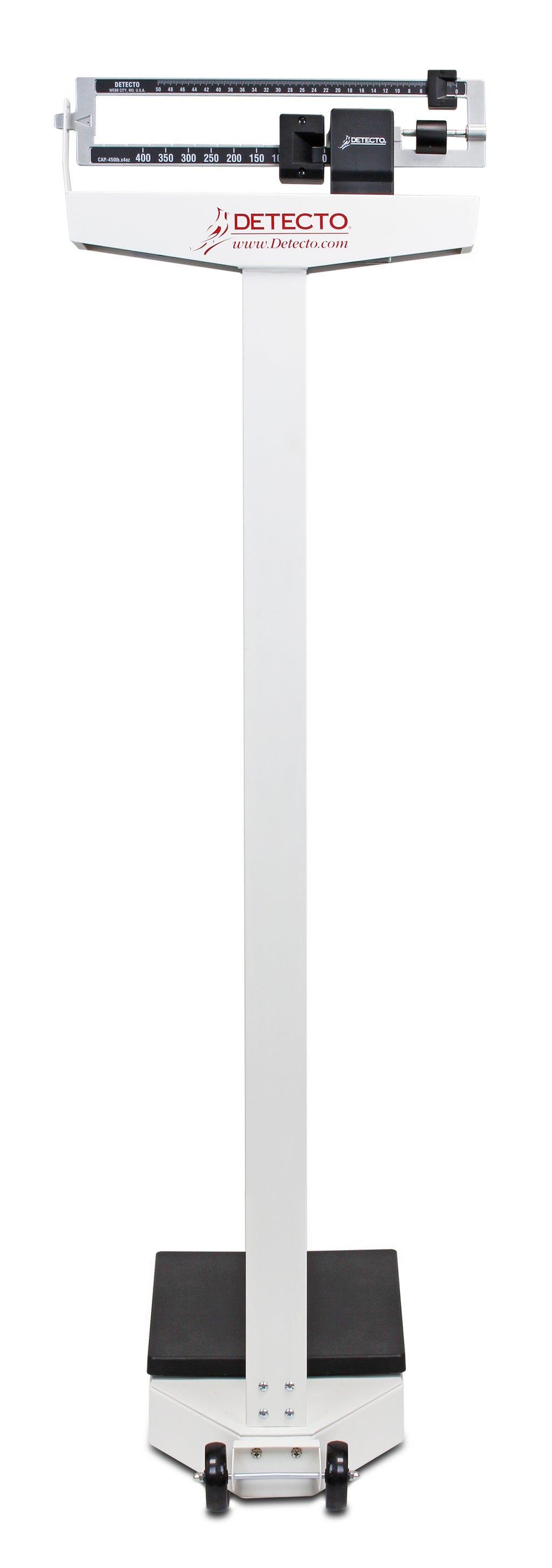 DETECTO 338 Mechanical Weigh-Beam Physician Scale with Height Rod
