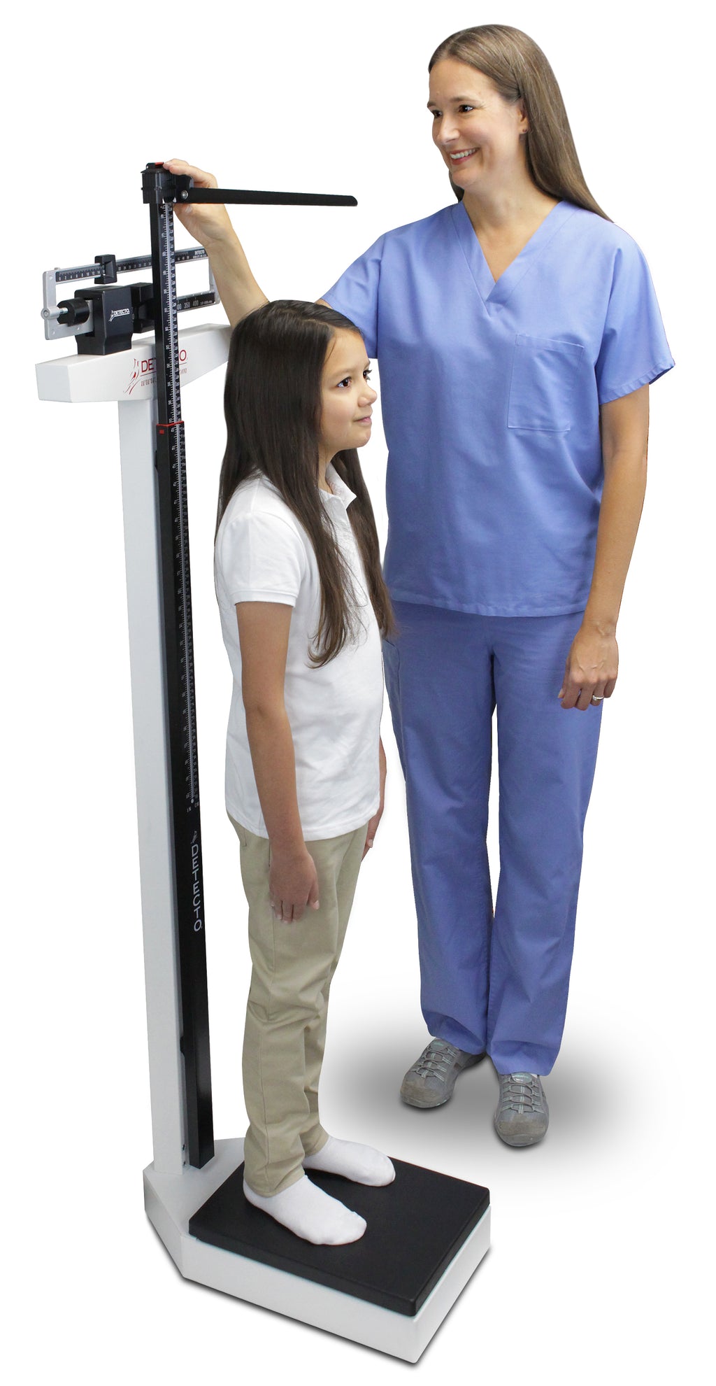 DETECTO 338 Mechanical Weigh-Beam Physician Scale with Height Rod