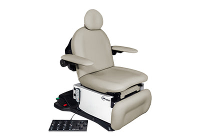 Fauteuil de soins de podologie et de traitement des plaies mobile UMF Medical ProGlide 5016 avec base à roulettes OneTouch (Modèle 5016-650-300)