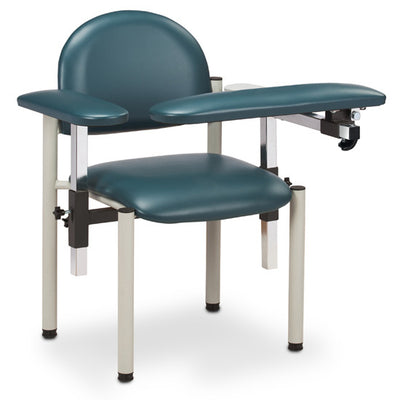 Clinton SC Series Padded Blood Drawing Chair (Standard & Extra-Wide, Optional Drawer, 300 lb Capacity)
