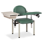 Fauteuil de prélèvement sanguin rembourré Clinton SC Series (Standard et Extra-Large, Tiroir en option, Capacité de 300 lb)