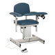 Clinton Power Series Electric Height-Adjustable Blood Drawing Chair (21.5" to 29.5" Seat Height, 21" or 30" Seat, 375 lb Capacity)