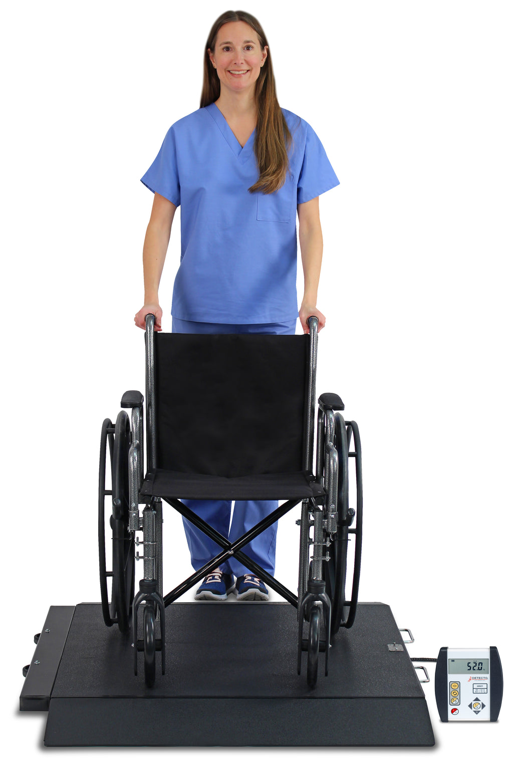 Portable Low-Profile Wheelchair Scale | 1,000 lb Capacity with Remote Display