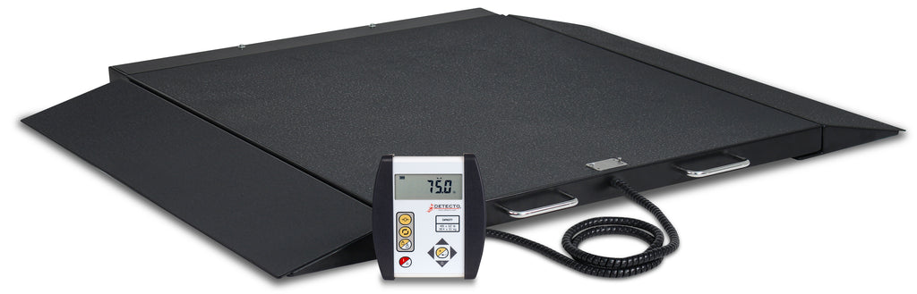 Portable Low-Profile Wheelchair Scale | 1,000 lb Capacity with Remote Display