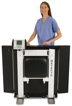 3-in-1 Portable Wheelchair Scale with Fold-Up Seat & Handrail | 1,000 lb Capacity