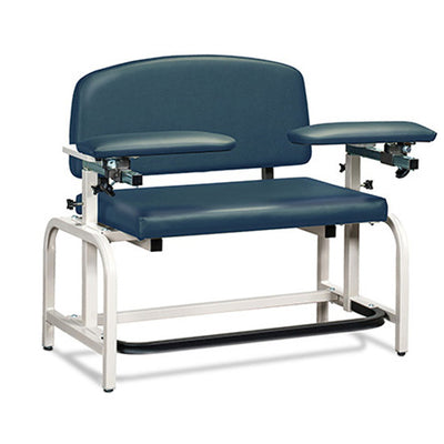 Clinton Lab X Series Heavy-Duty Bariatric Blood Drawing Chair (700 lb Capacity, 35" x 21" Seat, 20" or 26" Height)