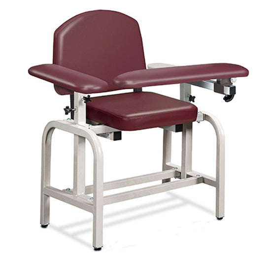 Fauteuils de prélèvement sanguin à bras rabattable Clinton Industries Lab Série X (Capacité de 400 lb)