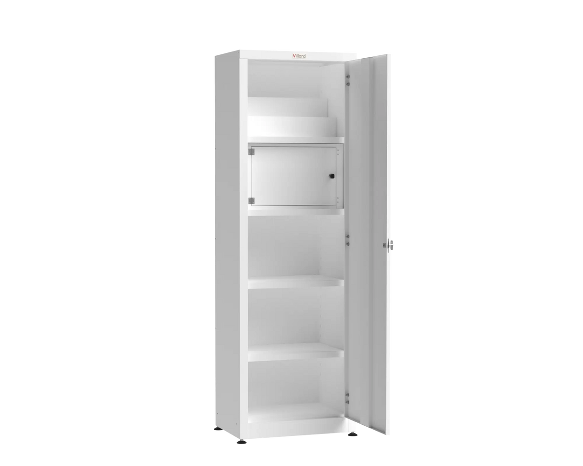 Tall Stationary Medical Pharmacy & Narcotics Cabinet (Double-Lock 3-Point Security)