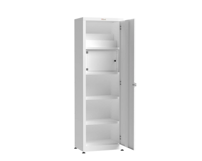 Tall Stationary Medical Pharmacy & Narcotics Cabinet (Double-Lock 3-Point Security)