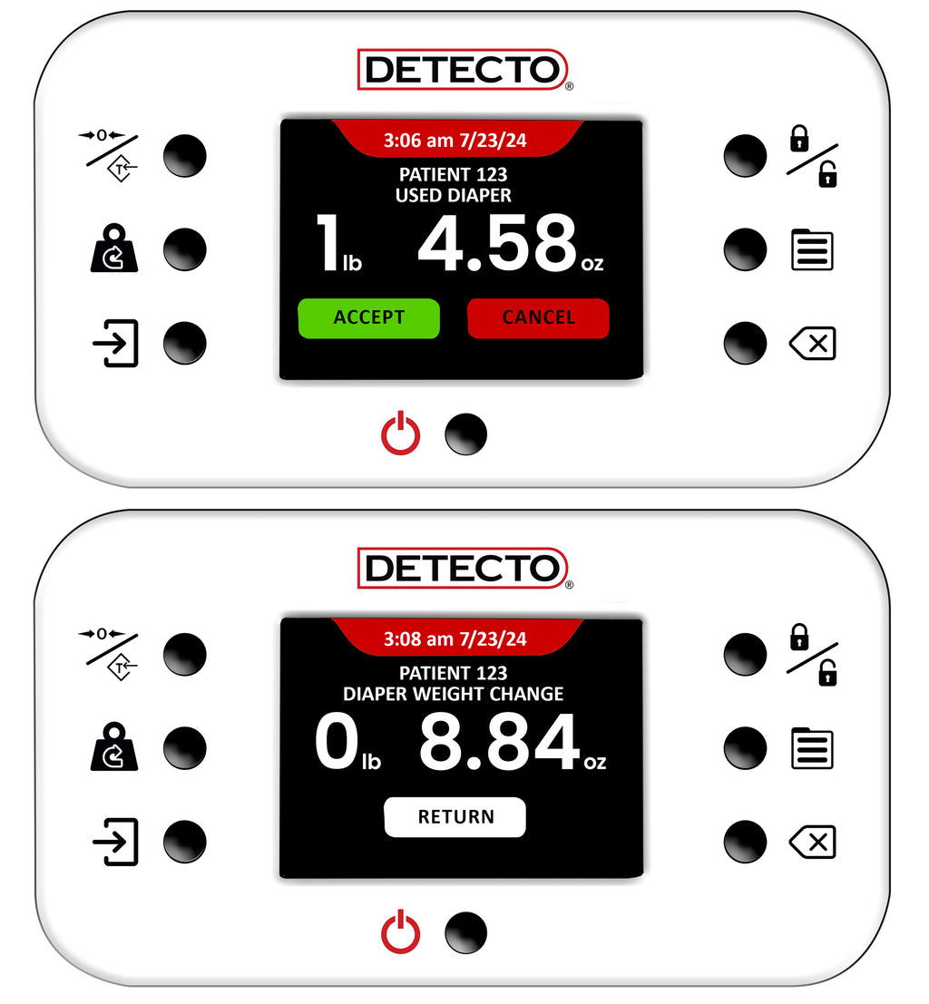 Balance numérique DETECTO 6745 pour soins intensifs néonatals/pédiatriques avec écran tactile et Wi-Fi
