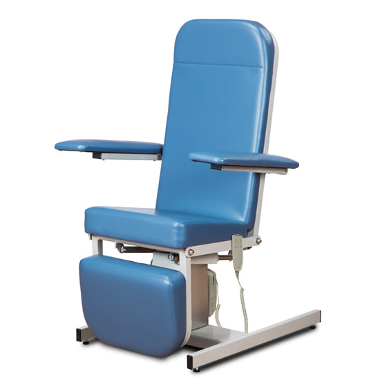 Clinton Recliner Series 6810 Electric Hi-Lo Blood Drawing Chair (22" to 30" Height, Syncope Recline, 375 lb Capacity)6810, Clinton Industries, Recliner Series, Electric Phlebotomy Chair, Blood Draw Recliner, Blood Donor Chair, Power Hi Lo Chair, Syncope M