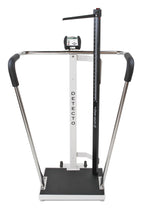 Pèse-personne bariatrique avec barre d'appui et tige de hauteur mécanique – Capacité de 1 000 lb (6855MHR-AC)