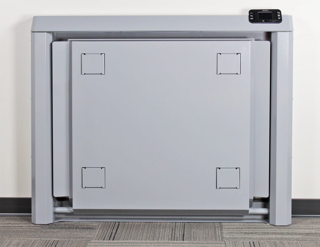 Wheelchair Scale, Digital, Wall Mount, Fold Down Platform, 1000 lb x  0.2 lb