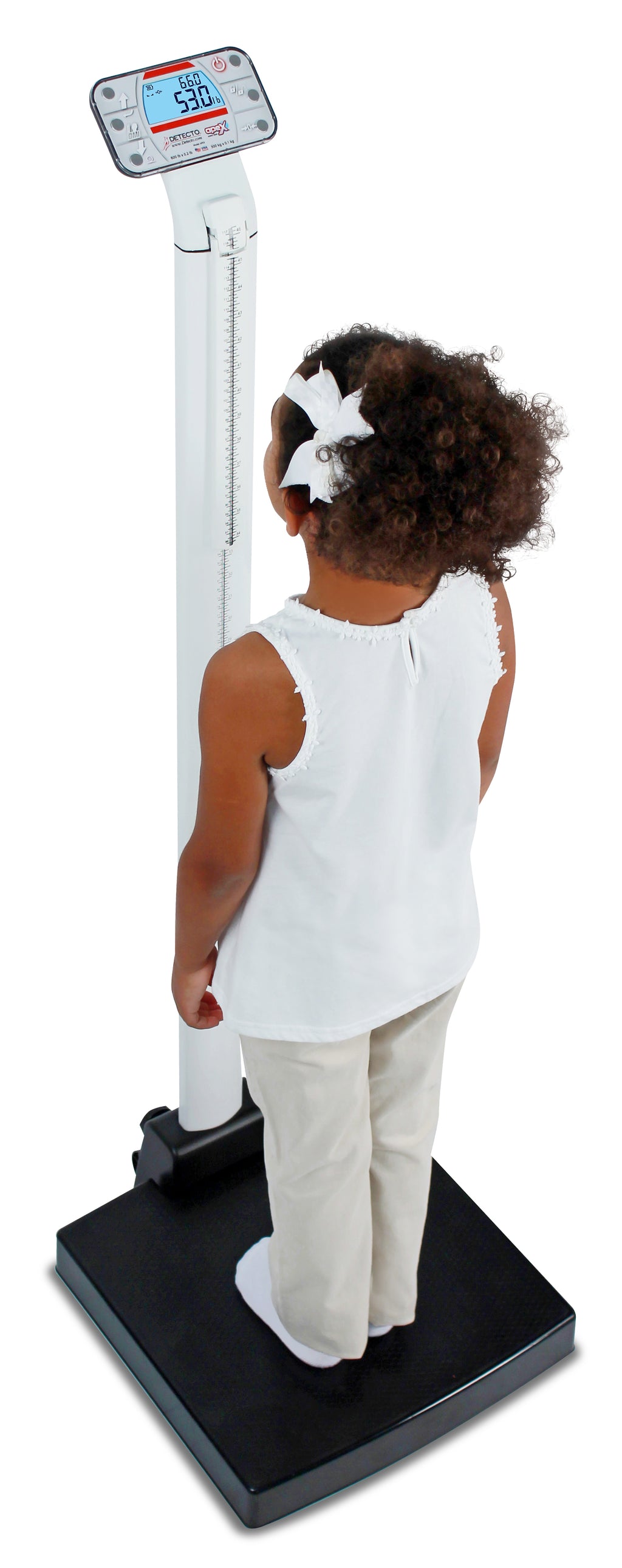 Pèse-personne numérique Apex, barre d'appui, toise mécanique, adaptateur secteur non médical