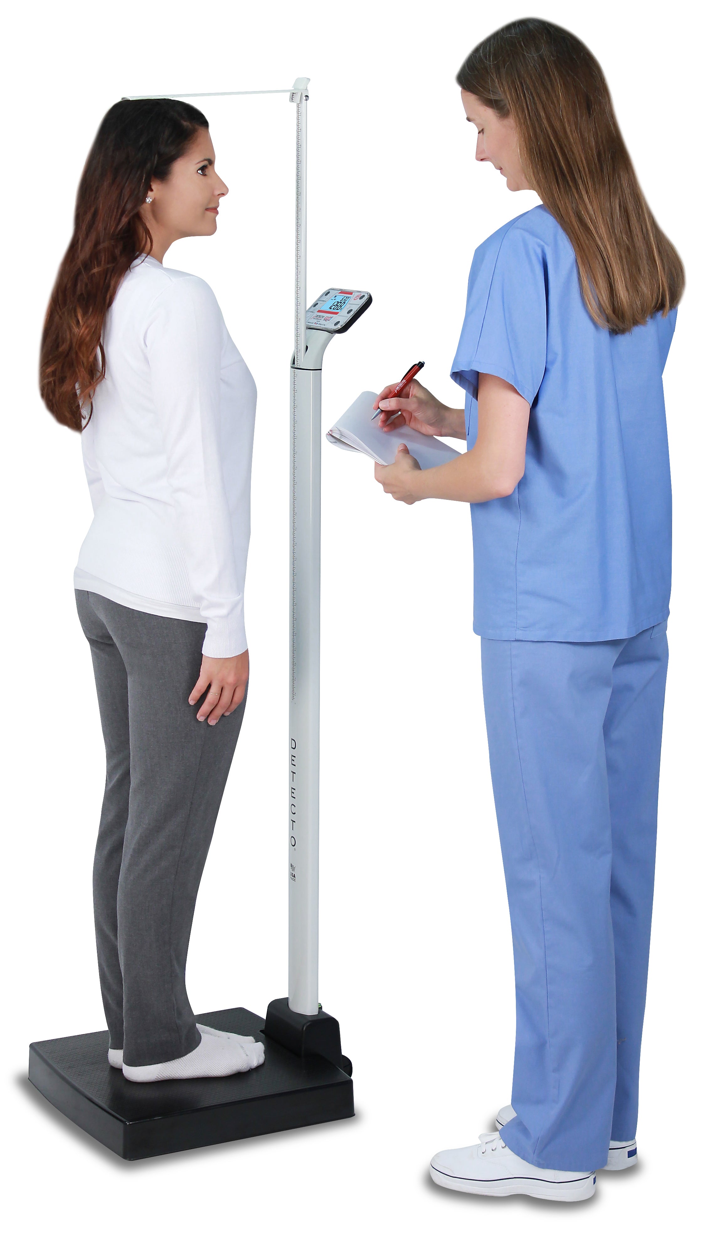 Pèse-personne médicale numérique DETECTO apex® avec toise mécanique – Certifiée NTEP