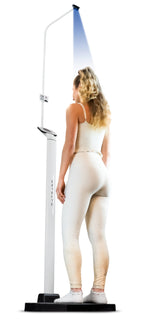 Balance clinique numérique Apex, toise Sonar, 270 kg x 0,05 kg, Bluetooth/Wi-Fi, adaptateur secteur