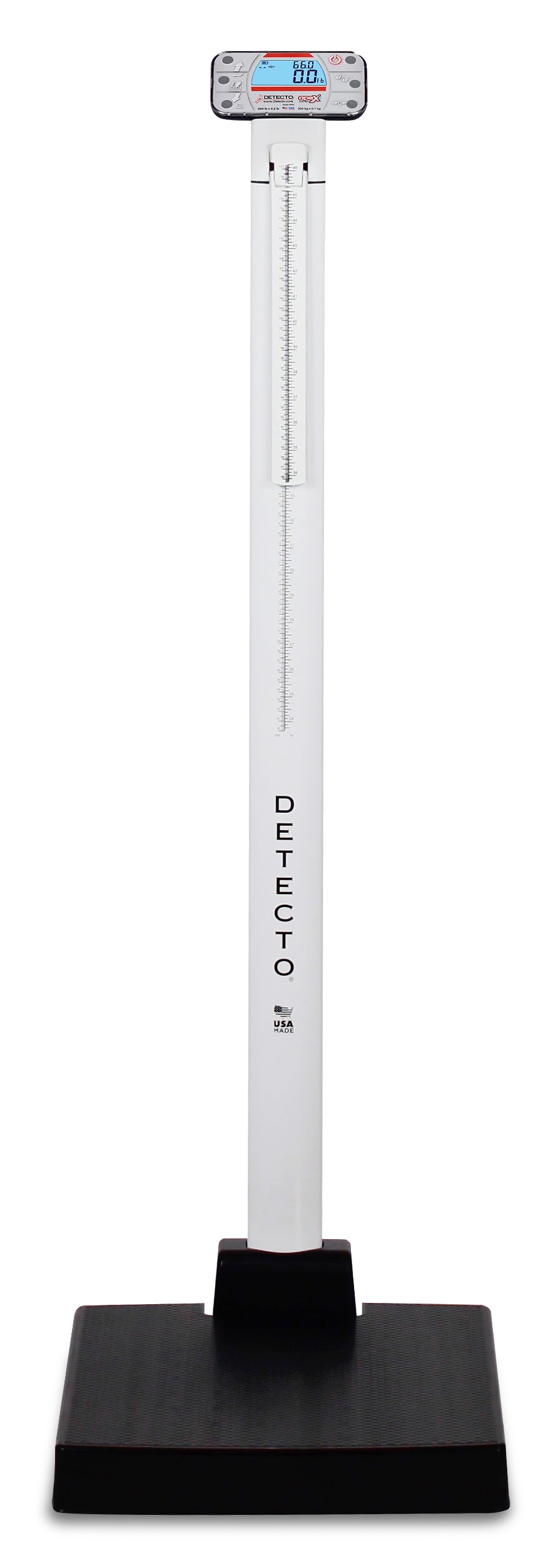 Pèse-personne numérique Apex, barre d'appui, toise mécanique, adaptateur secteur non médical