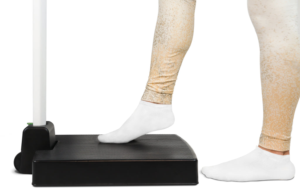 Apex Eye-Level Digital Clinical Scale with Touchless Sonar Height Rod & Welch Allyn LXI Connectivity (APEX-SH-LXI-AC)