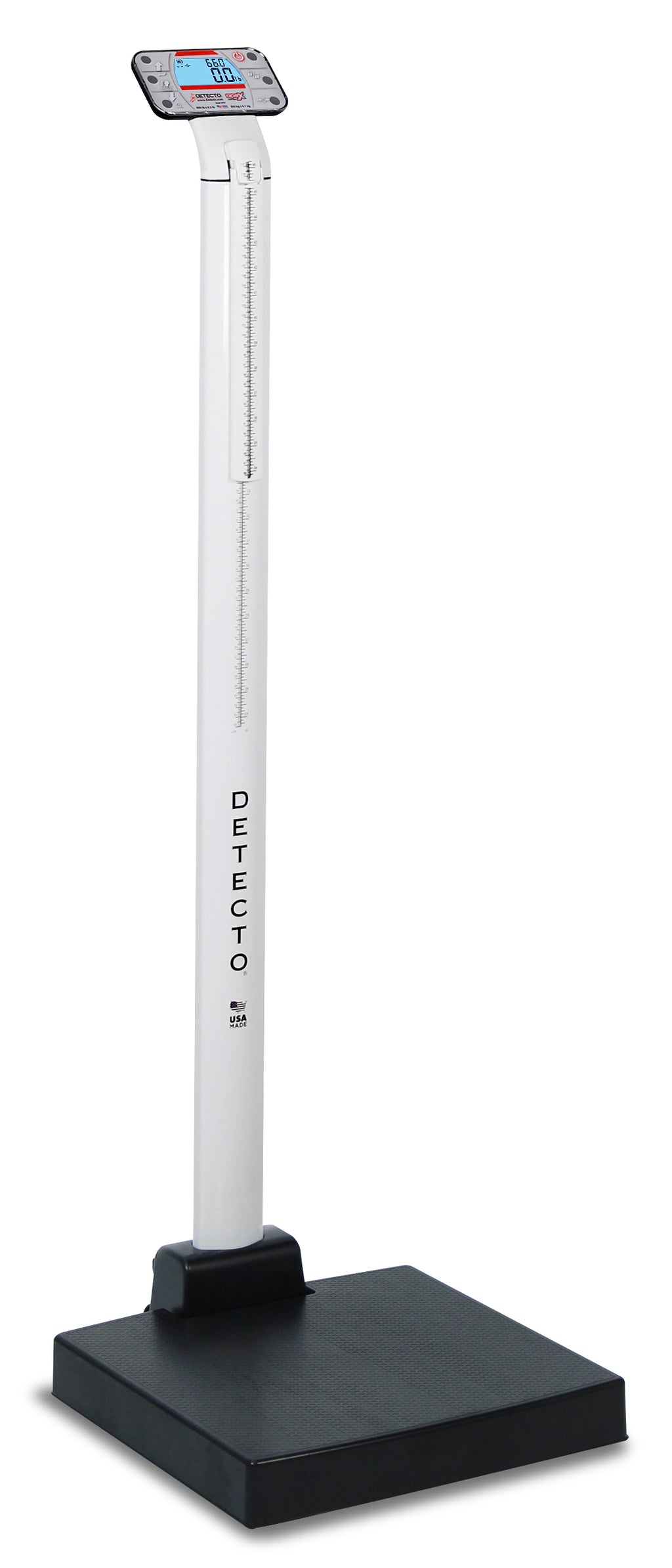 Pèse-personne médicale numérique DETECTO apex® avec toise mécanique – Certifiée NTEP