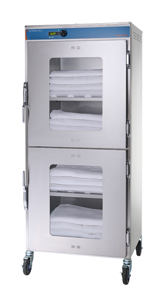 dual warming cabinet