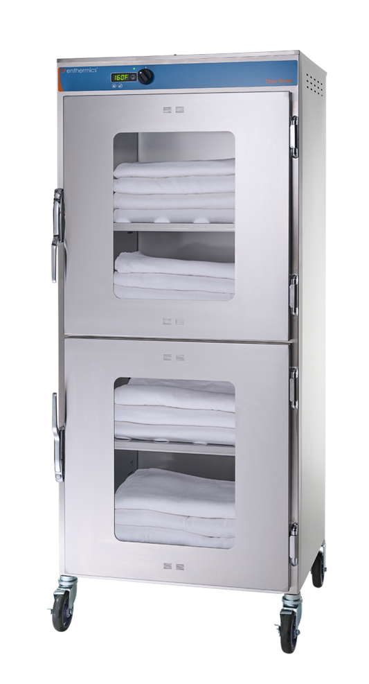 dual warming cabinet