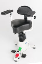 Hausted® HSS500 Series Hydraulic Surgical Stool (360° Armrests, Dura-Gel® Cushion, Foot Hydraulic Lift, 300 lb Capacity)