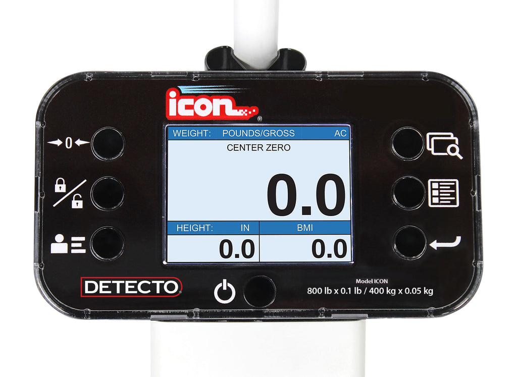 Icon Eye-Level Digital Clinical Scale with Sonar Height Rod & Welch Allyn LXI (ICON-LXI)