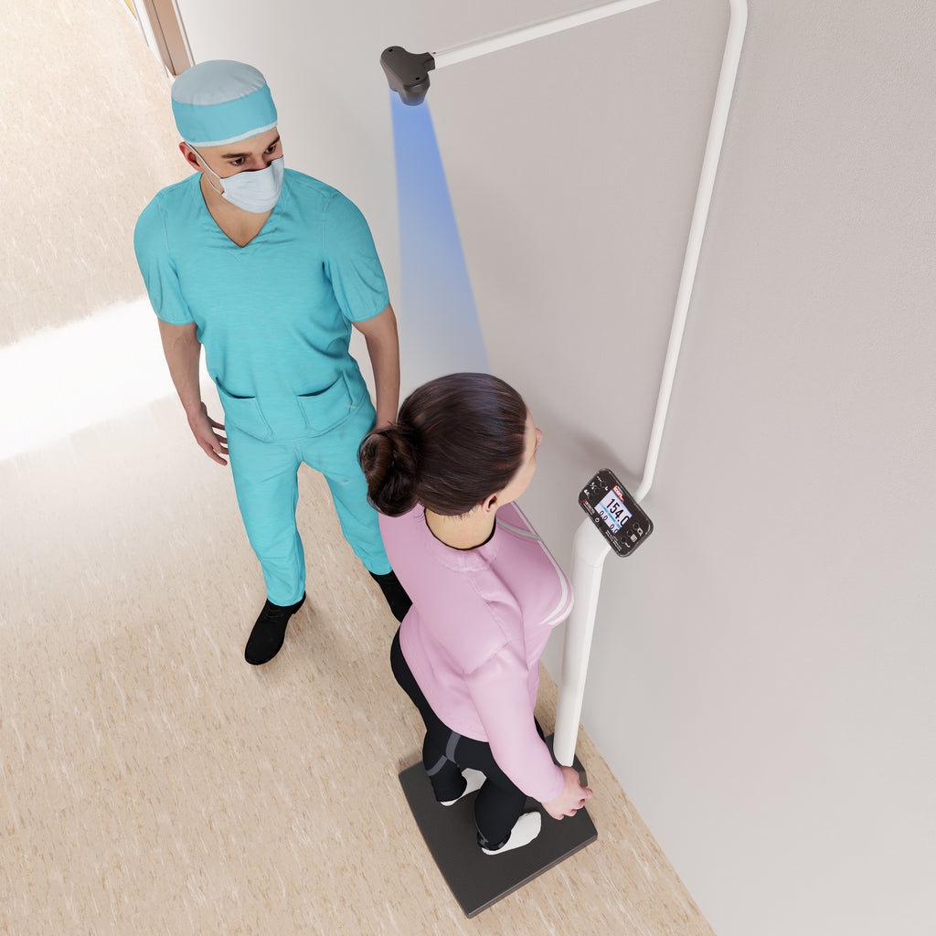 Icon Eye-Level Digital Clinical Scale with Sonar Height Rod & Welch Allyn LXI (ICON-LXI)