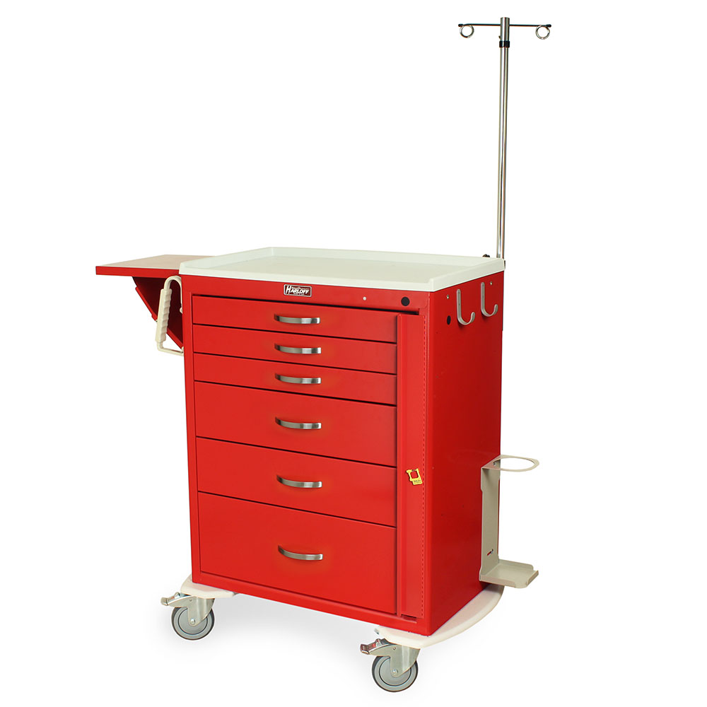Harloff M-Series "Tall" Emergency Crash Cart with EMG1 Accessory Package