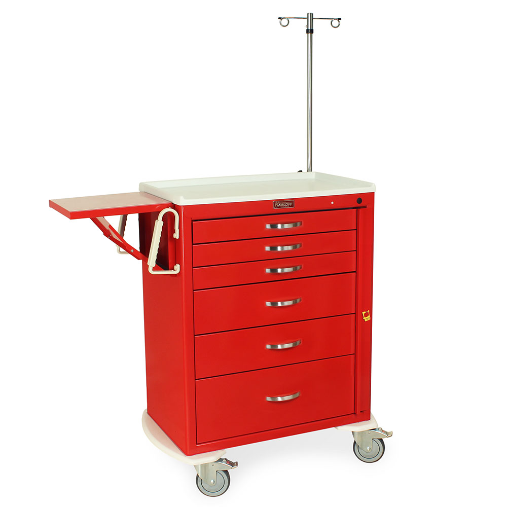 Harloff M-Series "Tall" Emergency Crash Cart with EMG1 Accessory Package