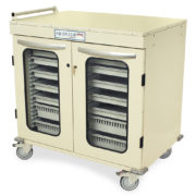 Armoire Harloff Med-Stor à double colonne demi-hauteur - Portes vitrées (MSPM42-00GK)