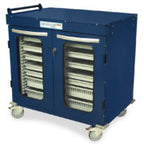 Armoire Harloff Med-Stor à double colonne demi-hauteur - Portes vitrées (MSPM42-00GK)